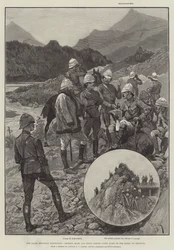 The Black Mountain Expedition, General Elles and Staff getting First Sight of the Enemy at Shringri